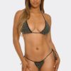 Rhinestone Bikini Set - Triangle Top & Cheeky Bottoms