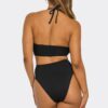 Dita Ribbed Monokini - Halter with Front Ring