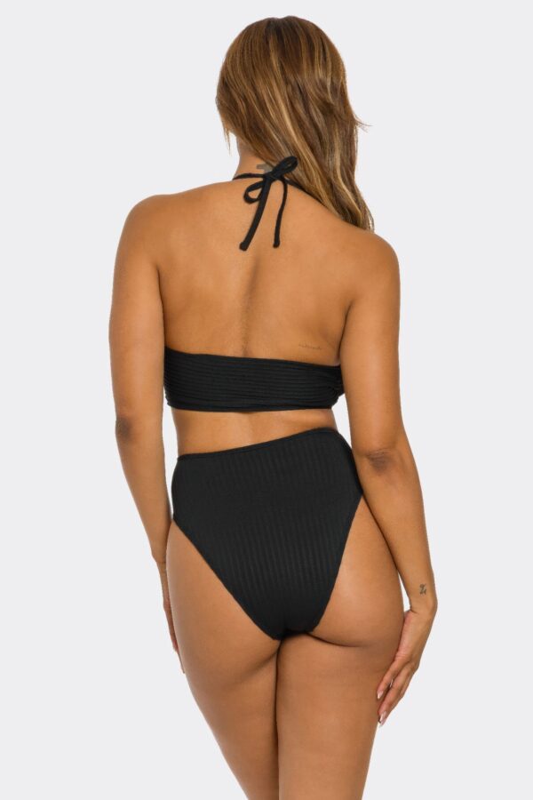Dita Ribbed Monokini - Halter with Front Ring