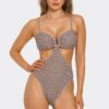 Flora Monokini Swimsuit with U-Ring Front