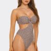 Flora Monokini Swimsuit with U-Ring Front
