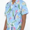 Men's Short-Sleeve Floral Button-Down Shirt - Tropical Print