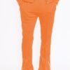 Men's Stacked Flare Pants with White Side Piping