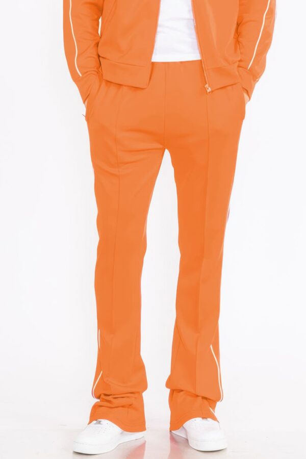 Men's Stacked Flare Pants with White Side Piping