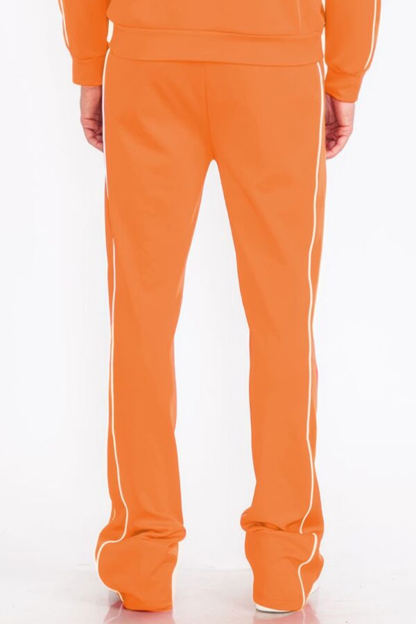 Men's Stacked Flare Pants with White Side Piping