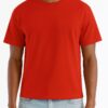 Men's Cropped Cotton T-Shirt - Classic Round Neck