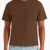 Men's Cropped Cotton T-Shirt - Classic Round Neck