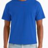 Men's Cropped Cotton T-Shirt - Classic Round Neck
