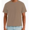 Men's Cropped Cotton T-Shirt - Classic Round Neck