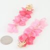 Multi-Flower Translucent Petal Drop Earrings
