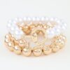 Multi-Strand Polished Toggle Beaded Bracelet