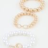 Multi-Strand Polished Toggle Beaded Bracelet
