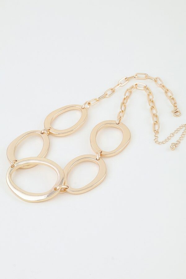 Polished Oval-Link Chain Necklace - 16" Adjustable