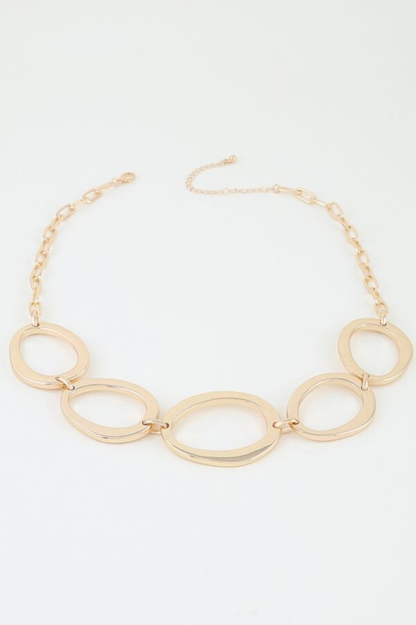 Polished Oval-Link Chain Necklace - 16" Adjustable