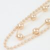 Double-Layer Polished Bead Chain Necklace