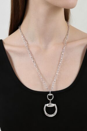 Toggle Chain Drop Necklace with Double Polished Pendants