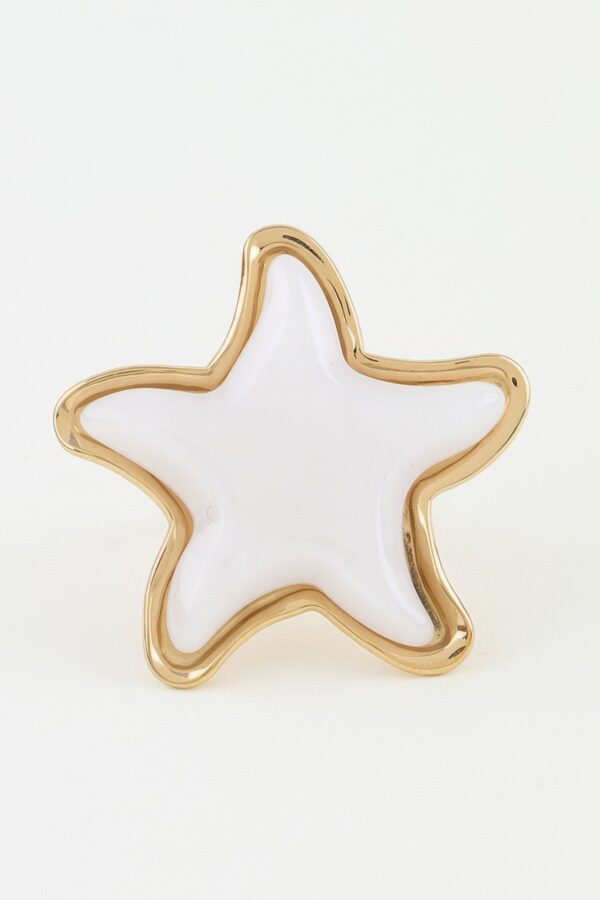 Swimming Star Five-Point Statement Ring