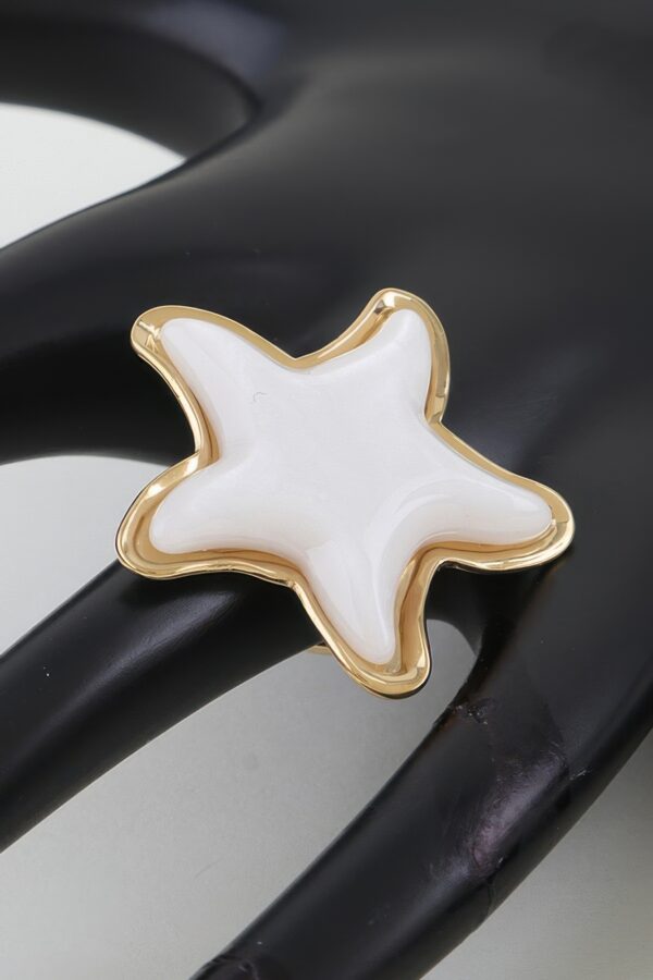 Swimming Star Five-Point Statement Ring