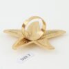 Hammered Starfish Statement Ring - Scale Texture