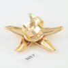Polished Starfish Statement Ring - Reflective Motif