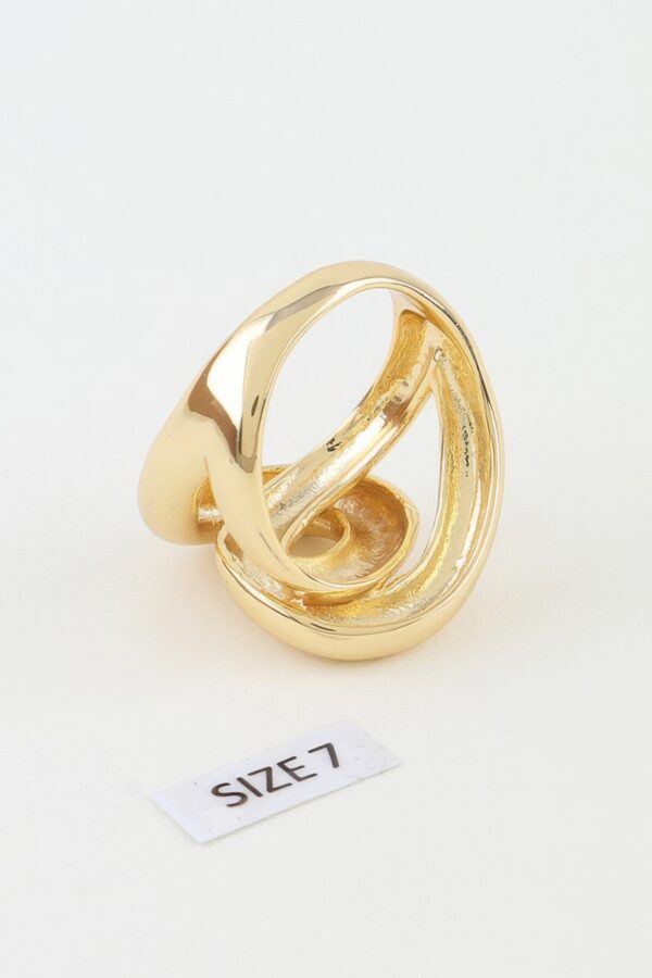 Polished Interloop Statement Ring - Sculptural Loop