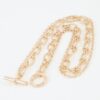 Double-Row Polished Link Choker Necklace