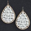 Teardrop Pearl Drop Earrings – Faux Pearl Detail