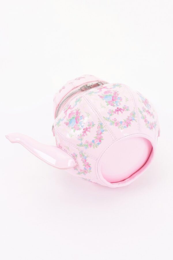 Teapot-Shaped Novelty Bag with Pearl Handle