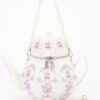 Teapot-Shaped Novelty Bag with Pearl Handle