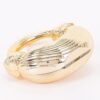 Mini Acrylic Clutch - Curved Textured High-Gloss