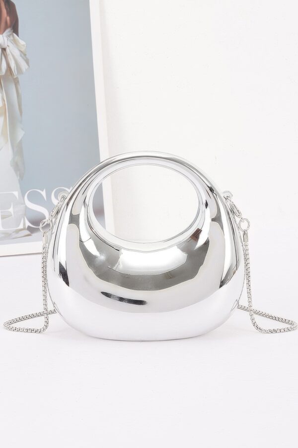 Acrylic Mini Dome Bag with Circular Cutout Handle