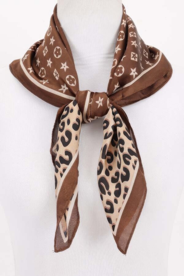 Star & Leopard Multi-Print Bandana