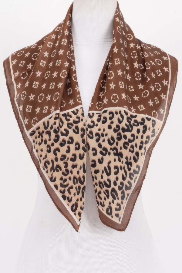 Star & Leopard Multi-Print Bandana