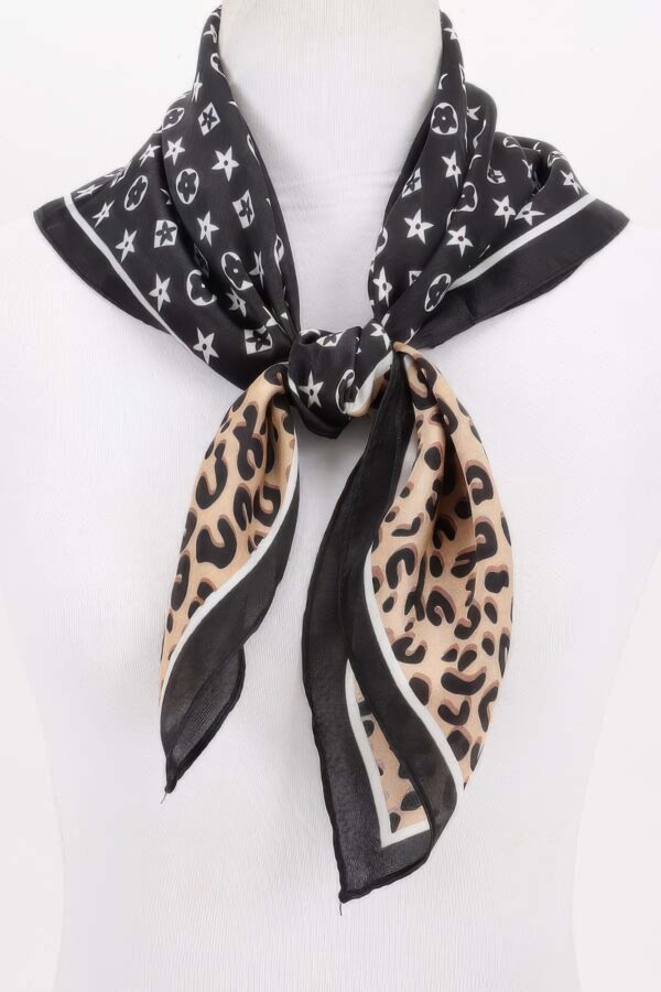Star & Leopard Multi-Print Bandana