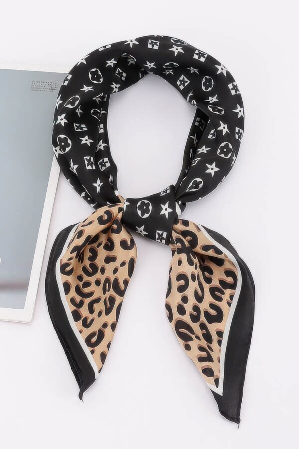 Star & Leopard Multi-Print Bandana