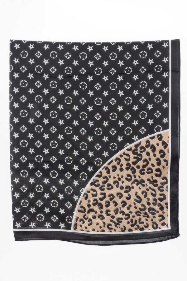 Star & Leopard Multi-Print Bandana