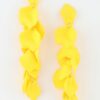 Blossom Petal Drop Earrings - Matte Cascading Design