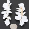 Blossom Petal Drop Earrings - Matte Cascading Design