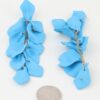 Blossom Petal Drop Earrings - Matte Cascading Design