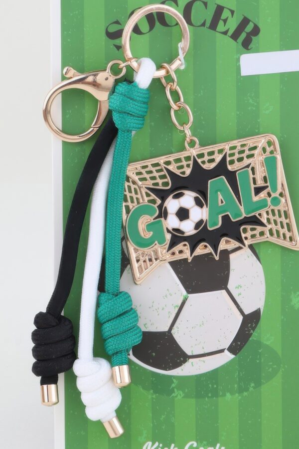 Goal Getter Soccer Bag Charm - Net & Ball Key Chain