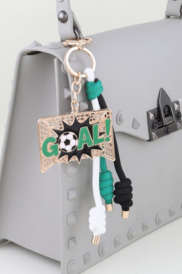 Goal Getter Soccer Bag Charm - Net & Ball Key Chain