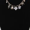 Varsity Soccer Charm Necklace with Pearl Accent