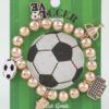 Soccer Charm Bracelet – Beaded Game Day Charms