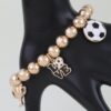 Soccer Charm Bracelet - Beaded Game Day Charms