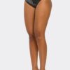 Zip Tease High-Waist Glossy Faux-Leather Shorts