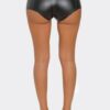 Look My Way Faux Leather Shorts - Glossy Finish