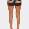 Cheek Chic High-Waist Shorts with Back Cutout