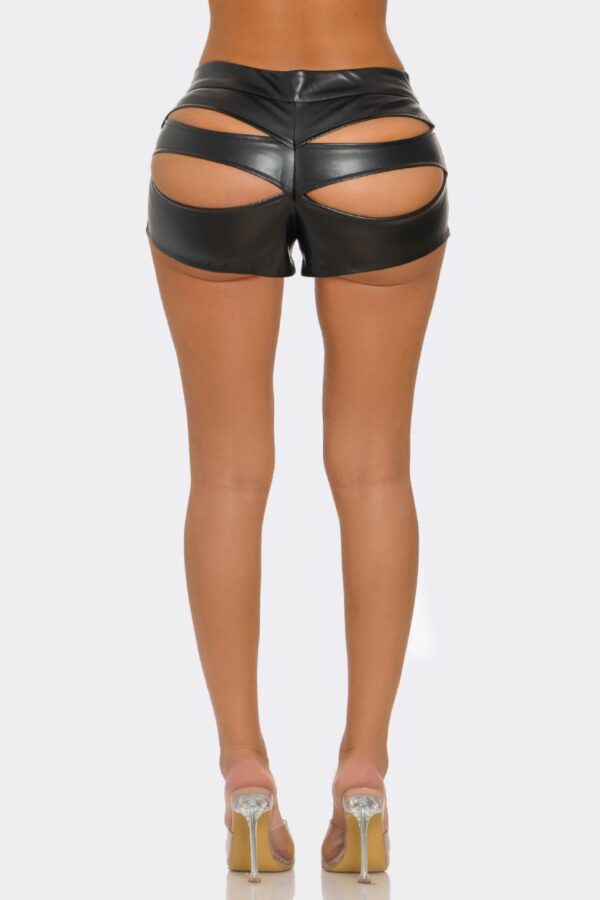 Cheek Chic High-Waist Shorts with Back Cutout