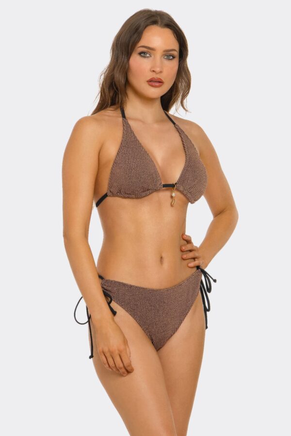 Bronze Babe Bikini – Charm-Accented Low-Rise Two-Piece