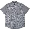 Men's Patterned Short-Sleeve Button Shirt - Cotton Blend